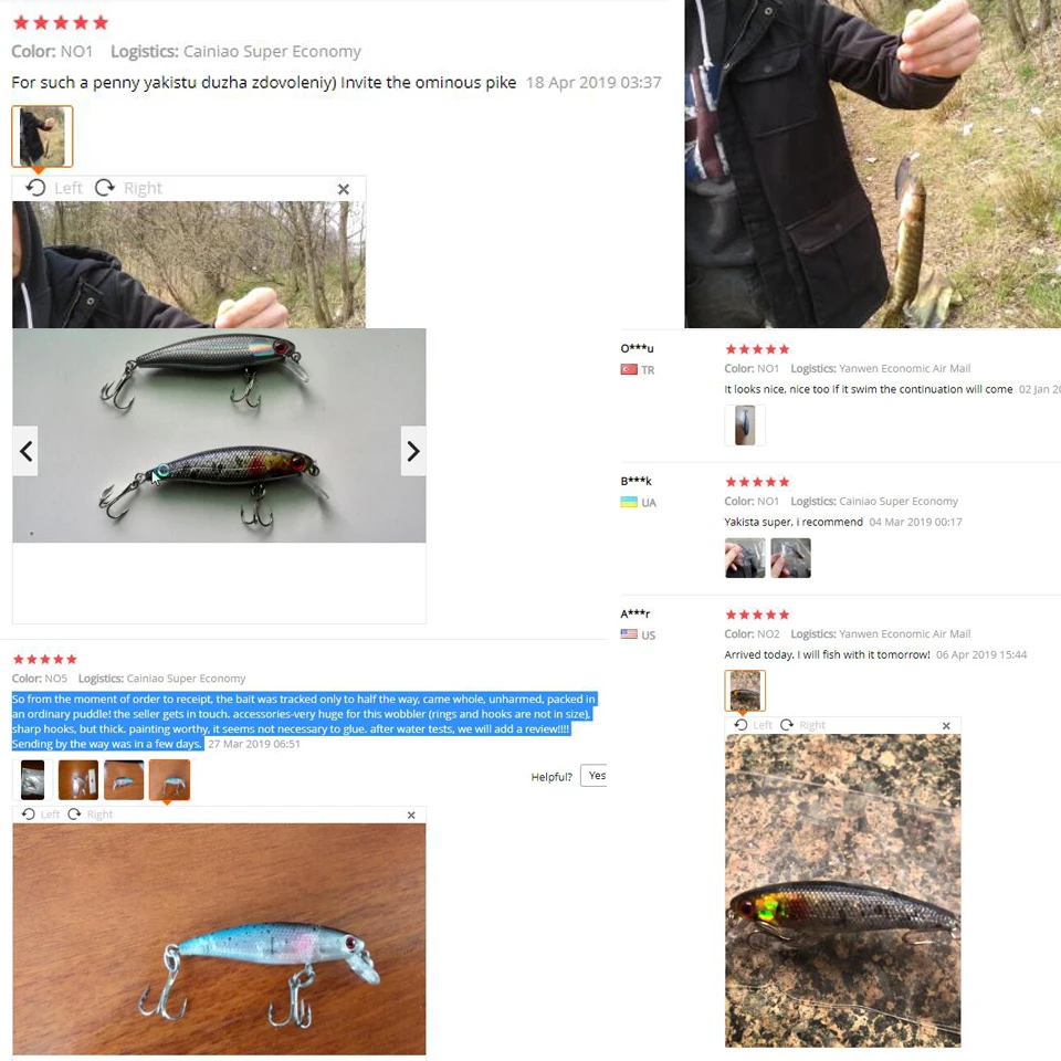 LEOSPORT-Señuelos de Pesca de 5 colores, cebos duros de 6,5 cm/4,6g, Crankbait, Wobblers, anzuelos triples, aparejos, 1 unidad - imagen 5