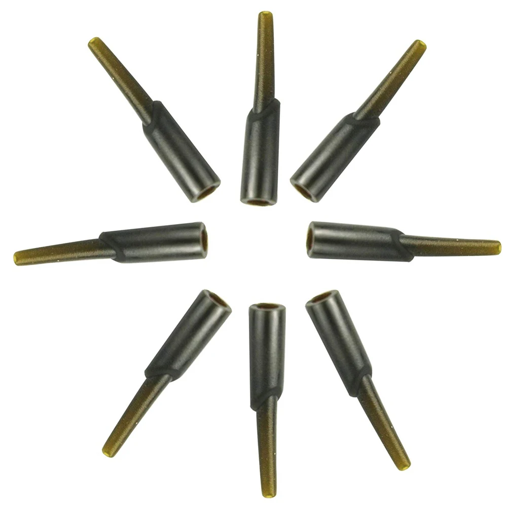 Aparejo de goma de camuflaje verde, aparejo de plomo oculto, manga de gancho de carpa, aparejos giratorios ocultos, aparejo de parada de plomo, accesorio de pesca de carpa, 30 piezas - imagen 3