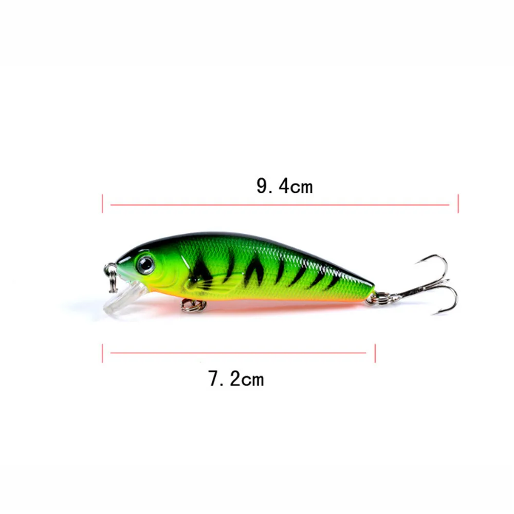 Señuelo de Pesca Artificial, cebo duro flotante de plástico, aparejos de Lucio, Crankbait, 8,7g, 7,2 cm, 1 ud. - imagen 5
