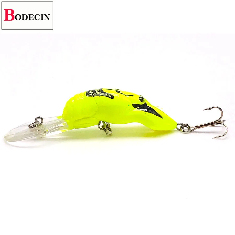 Un señuelo amarillo y negro con un gancho