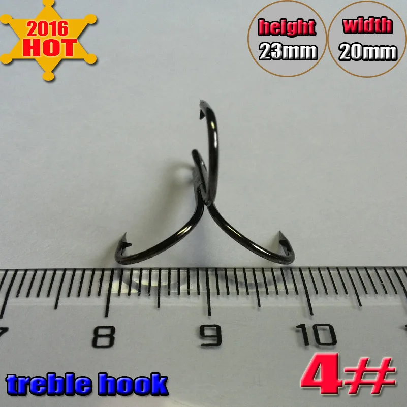 Anzuelos de pesca triples de acero con alto contenido de carbono, tamaño de alta calidad: 4 #5000 piezas/ot, 2023 - imagen 4