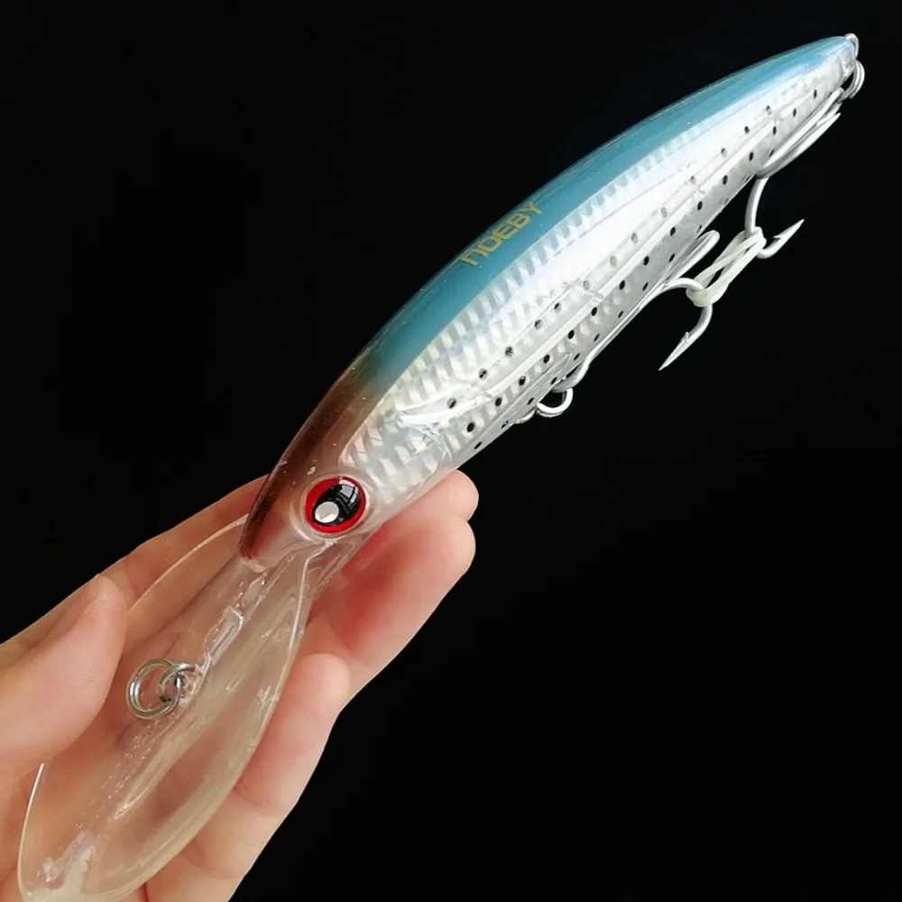 Noeby-señuelo de pesca de fundición larga, 4 piezas, 14cm/52g, cebo duro, Wobblers, Crankbaits, Lucio, piscardo profesional - imagen 3