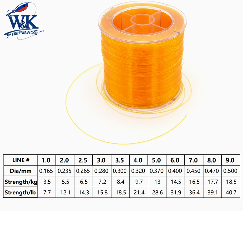 Leader-línea de pesca de nailon, accesorio colorido para Lucio, Walleye Perch, 500m - imagen 5