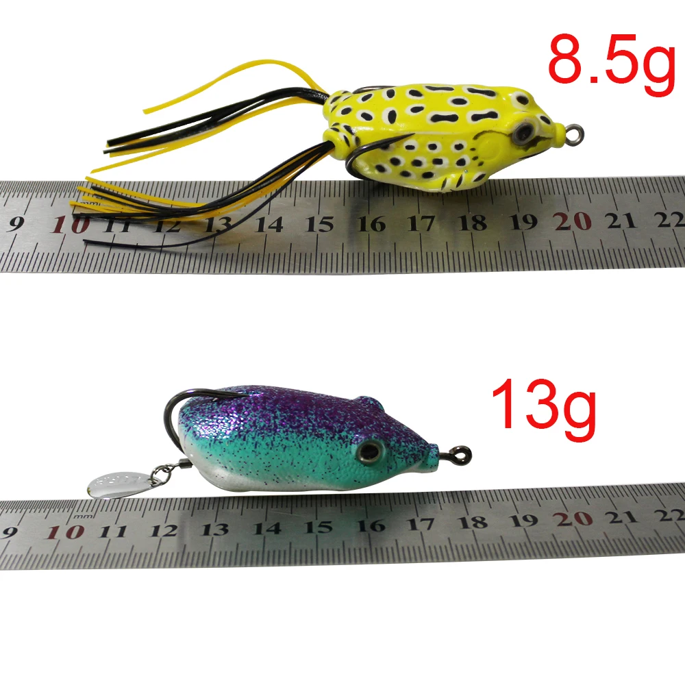Señuelo flotante para pesca de salmón, anzuelos dobles y individuales afilados para lubina, cabeza de serpiente, 8,5-13g, 4 Uds., 8 Uds. - imagen 2