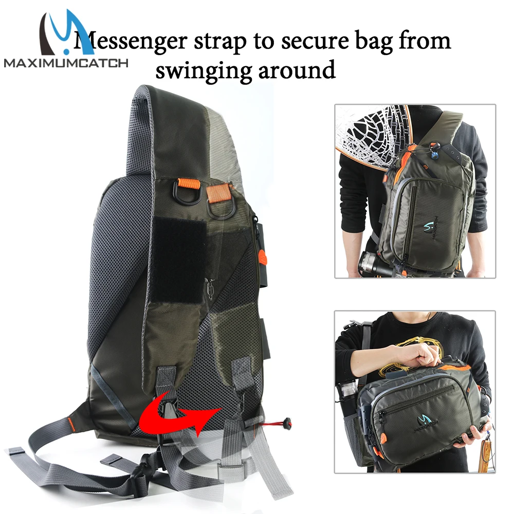 Mochila de pesca Maximumcatch, bolsa de pesca con mosca para deportes al aire libre con parche para mosca - imagen 3