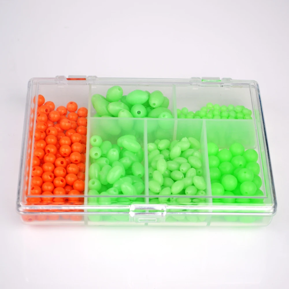 NGB 400 Uds cuentas de pesca de forma redonda de goma de plástico señuelo de pesca de carpa flotador Bobber tapón aparejos - imagen 2