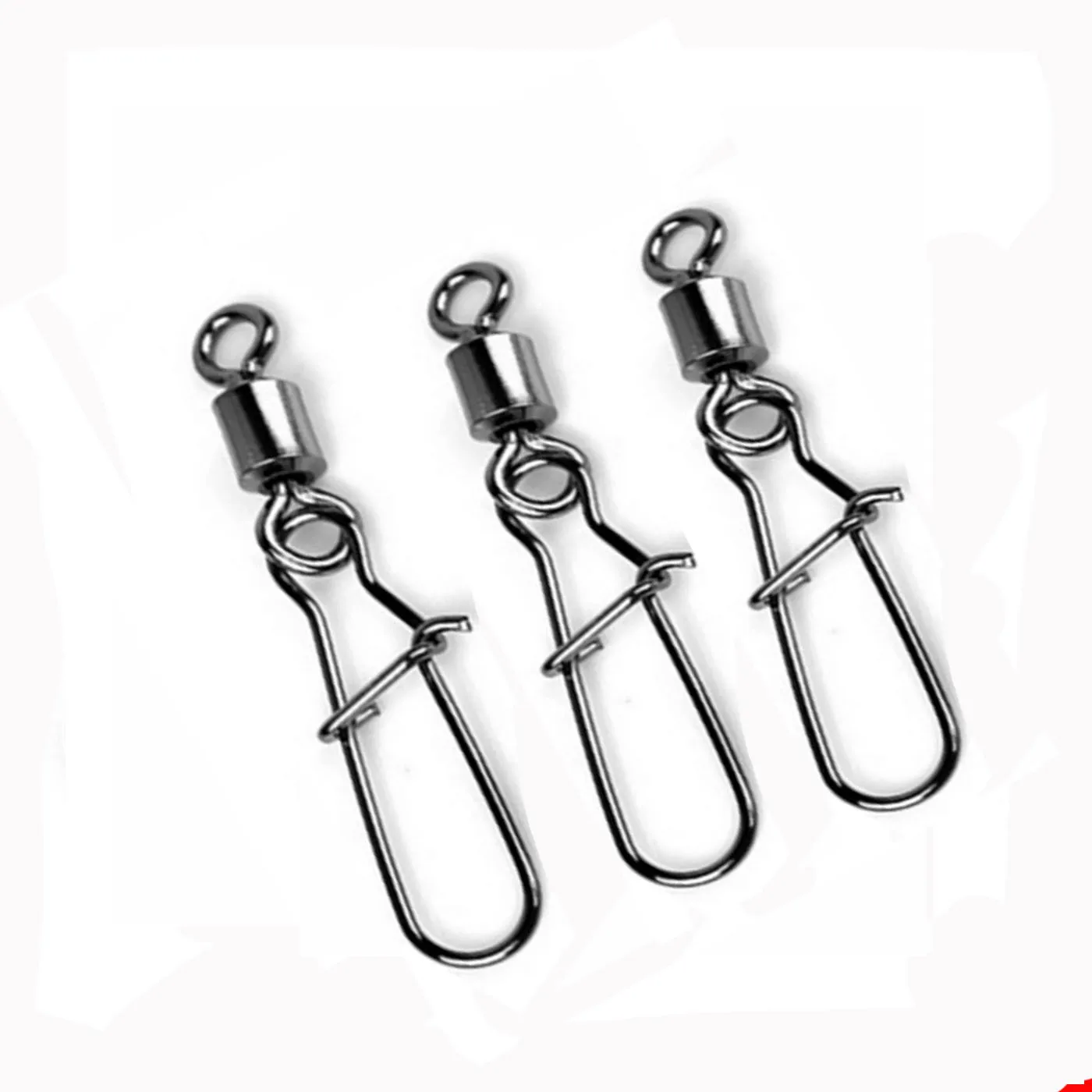 Conector de pesca giratorio de acero inoxidable, Pin de rodamiento giratorio 1-12, 10 unids/lote - imagen 4