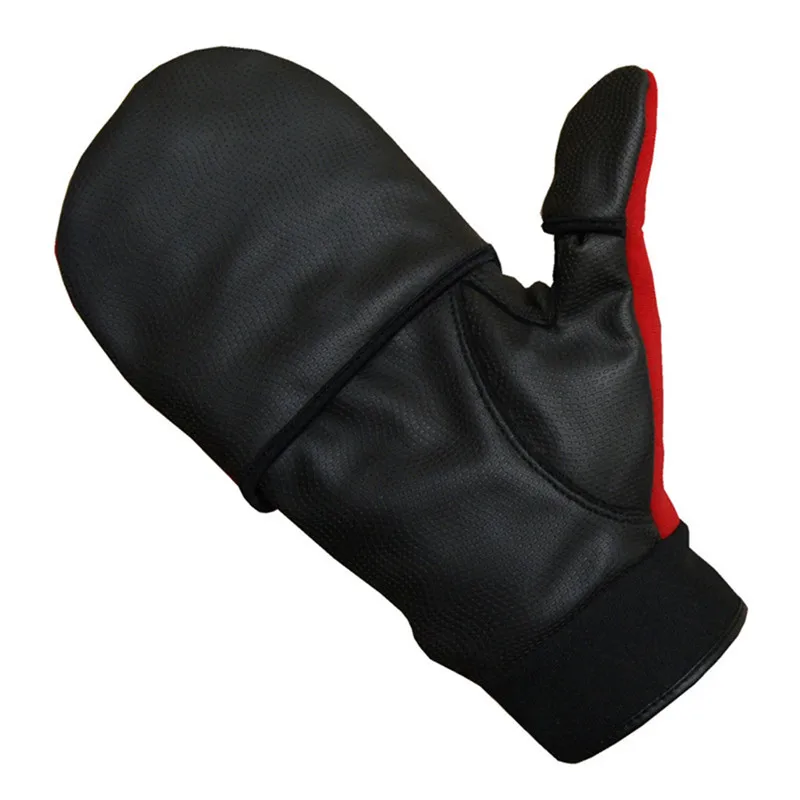 SUNMILE-Wk-06 para hombre y mujer, Guantes de Pesca de Pu resistentes al agua, antideslizantes y duraderos de medio dedo, para invierno - imagen 5