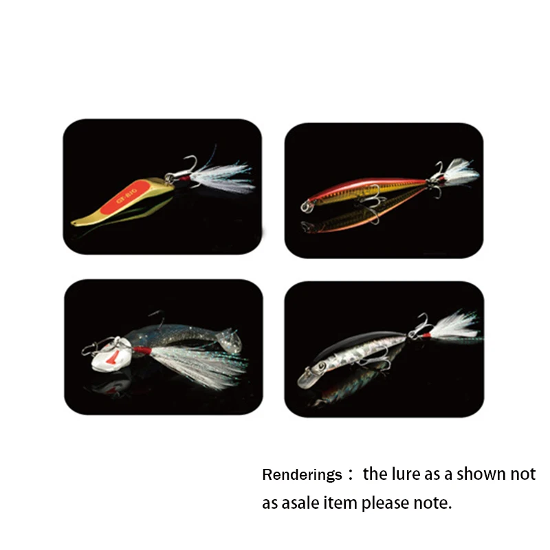 10 unids/lote 49mm hoja señuelo colgante Bloodstreams pluma señuelo de pesca equipo de pesca accesorios cuchara cebo - imagen 4