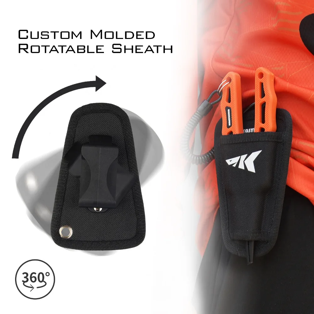 KastKing-Alicates de pesca de acero inoxidable 420, cortadores de trenza de carburo de tungsteno, removedor de anzuelos, equipo de pesca resistente al agua salada - imagen 5