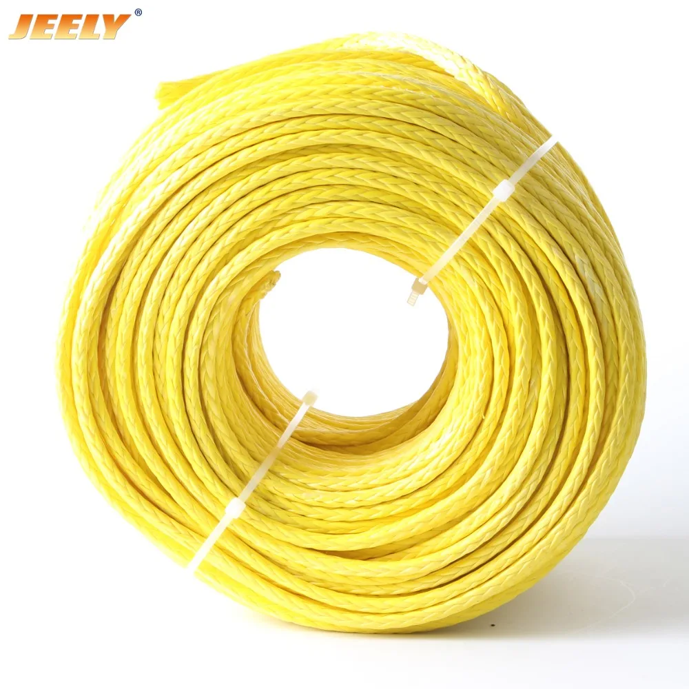 Jeely 12 teje 3 mm 1/8 '' 2000 lb 10 m Cuerda de cabrestante para parapente UHMWPE trenzada - imagen 5