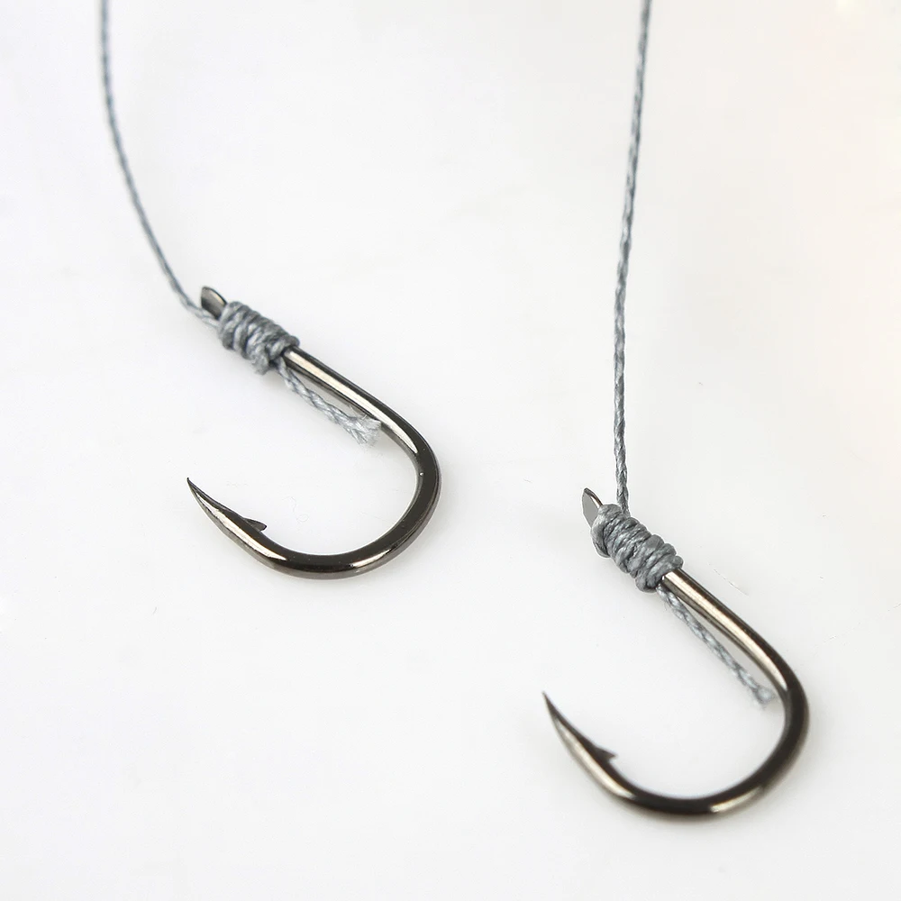 NGB 1 paquete 4 # -10 #   ISEAMA-anzuelo de pesca con línea de púas antimordida de PE, accesorios para anzuelos de carpa individual - imagen 3