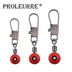 Conector de pesca Space Beans, suministros de pesca giratorios con caja, accesorios de pesca, 20 unids/lote