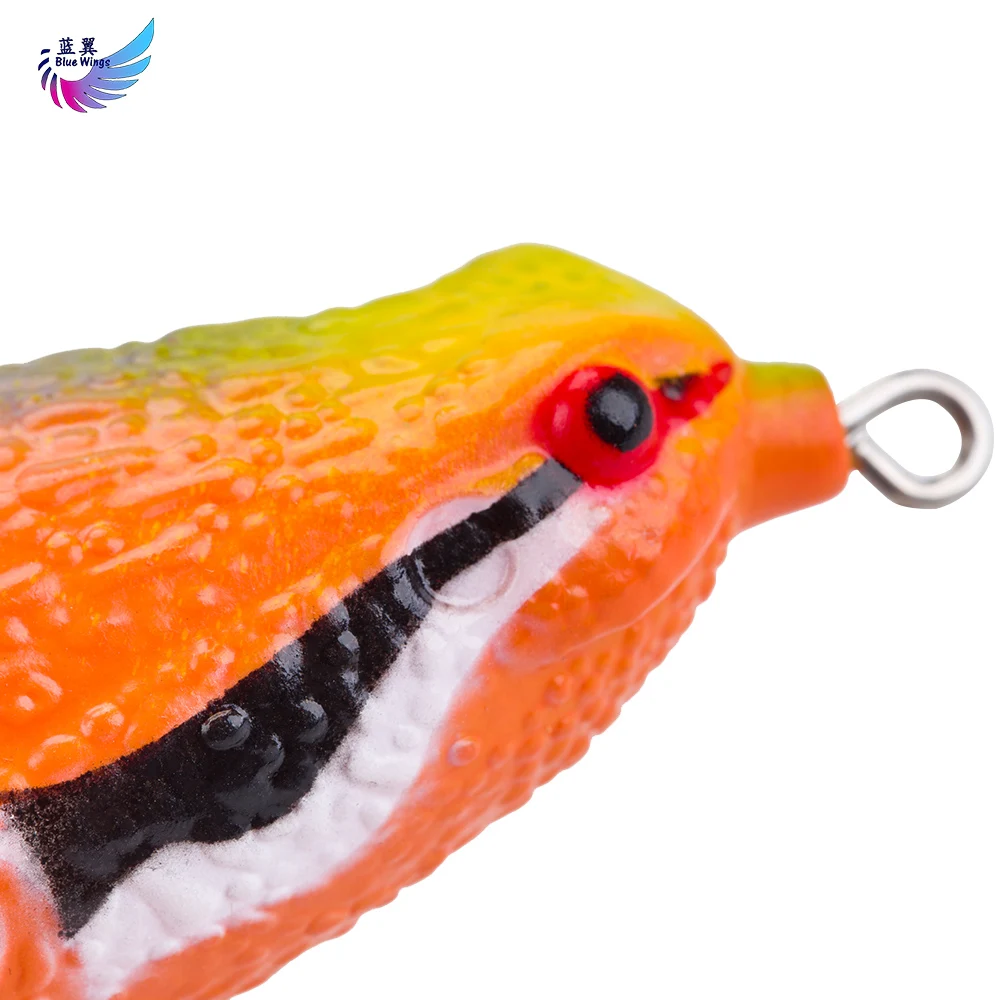 Señuelo de rana suave, cebo de fundición larga, Rana grande para pez negro grande, juego de trueno, Rana con doble gancho, peso 26g, 1 unidad