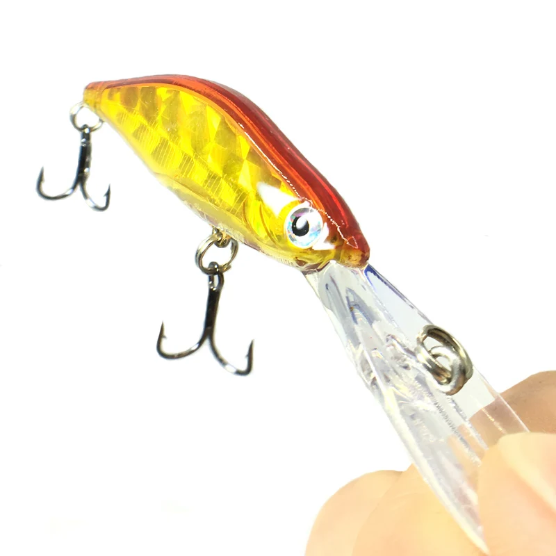 Señuelo de pesca de pececillo lento que se hunde con láser, 10cm, 8g, Wobbler, pesca con mosca Artificial, cebo duro, pesca de carpa, Crankbait, 1 Uds. - imagen 3