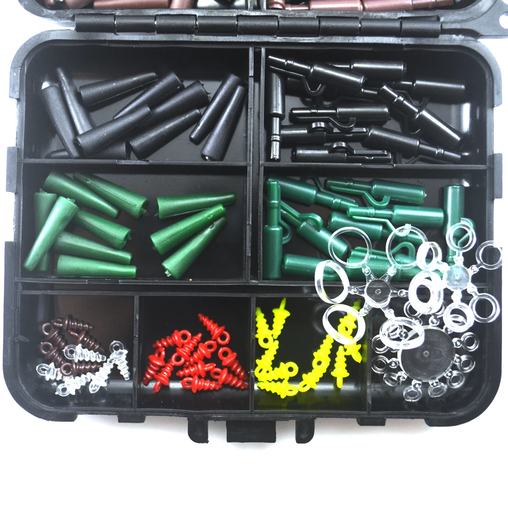 1 Unidades Surtidos Carpa de Pesca de Accesorios Tijeras Línea Gancho Tapón De Goma Giratorias Manga Sinker Bloqueo Plataforma de Pelo etc. Terminal Tackle - imagen 3