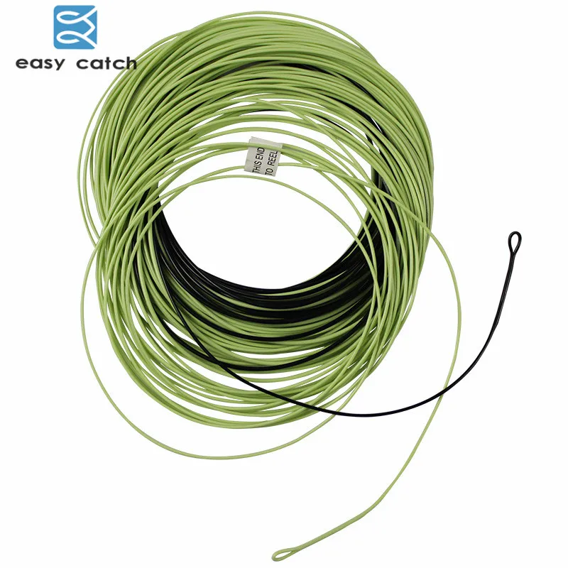 Línea de pesca con mosca flotante, sedal de pesca con mosca con 2 bucles soldados, 100 pies, 30,5 m, punta de fregadero, WF-5FS/6FS/7FS - imagen 2