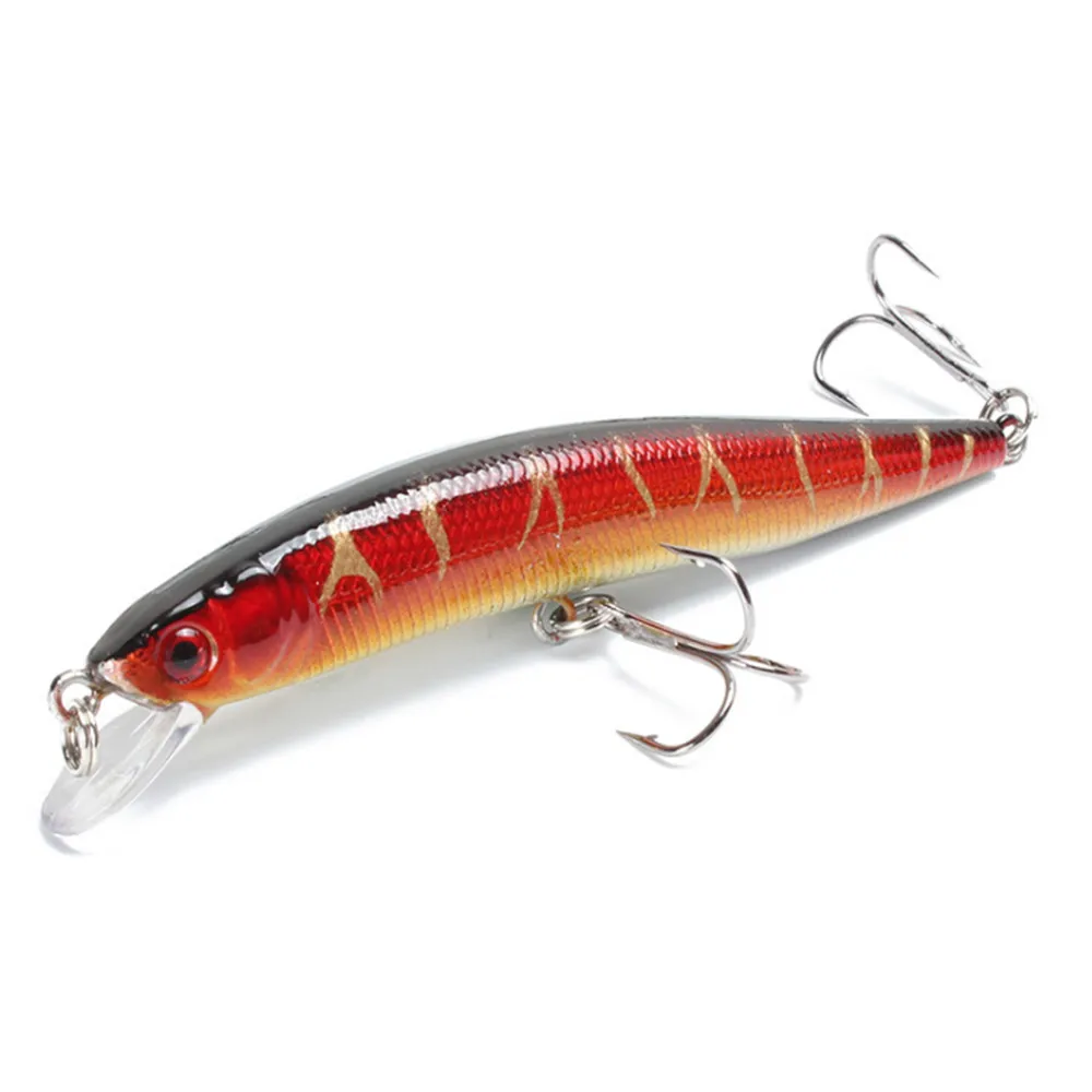 Señuelo de pesca de pececillos, cebo Artificial duro, ojos 3D, 10cm, 8g, Wobblers, Crankbait, cebos flotantes de plástico, Lucio, Carpa, 1 piezas - imagen 2