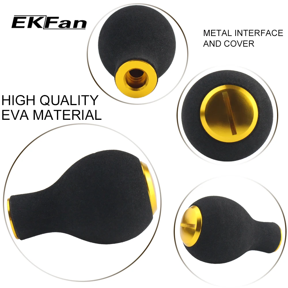 EKFan, 1 unidad, perillas de mango de carrete de pesca EVA, accesorio de pesca, carretes de pesca giratorios de fundición de cebo, piezas para rodamiento 7*4*2,5mm - imagen 5