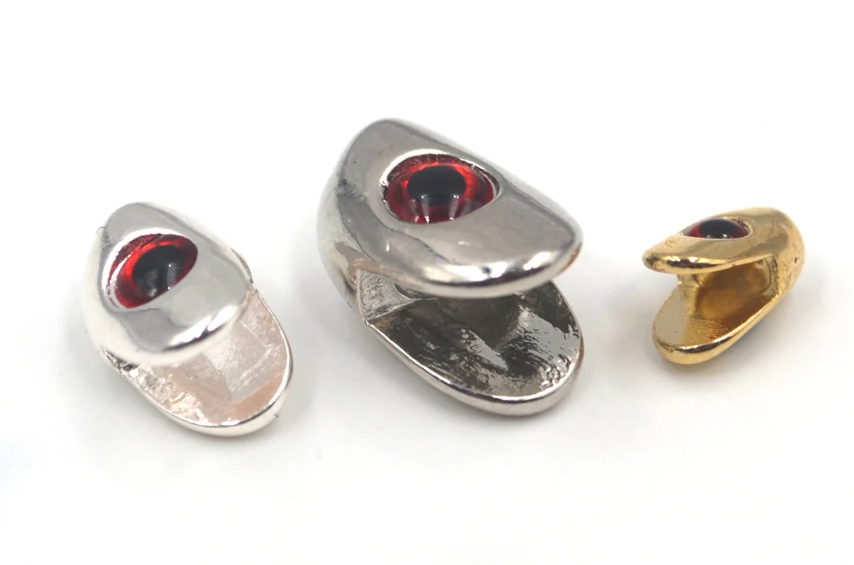 MNFT-cabezas ponderadas de calavera de pescado con ojos 3D, tamaño L M S, señuelo de pesca con mosca para serpentinas, materiales para atado de moscas - imagen 4