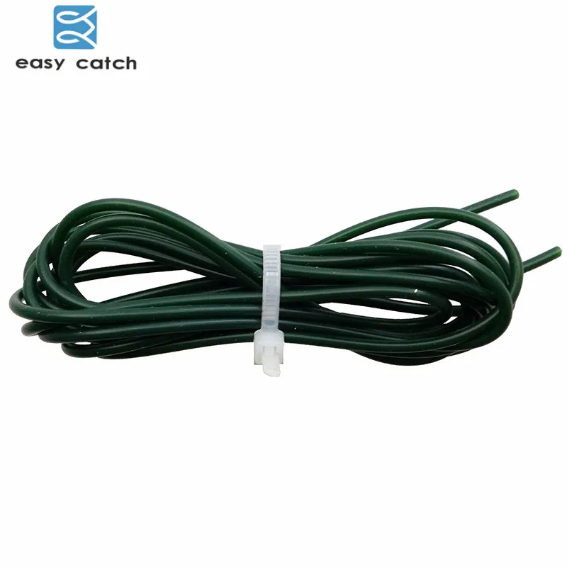 Easy Catch-Mangas de aparejo de silicona para pesca de carpa, tubos suaves para carpa, accesorios de pesca, color negro, verde y café, 3 unidades, 2 metros - imagen 3