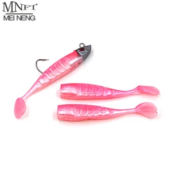 MNFT Señuelo Wobbler con cabeza de plomo y vinilo bicolor