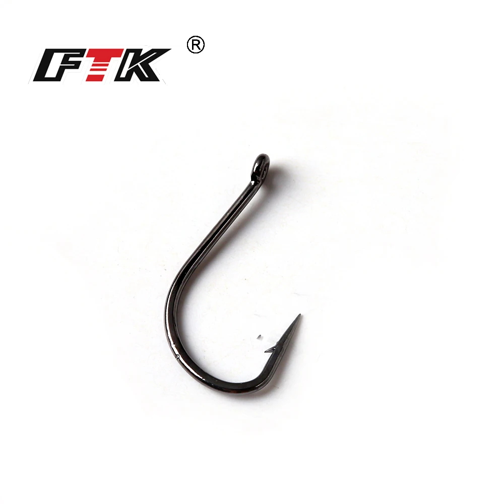 FTK-anzuelos de pesca ISMA 3-12 #, Hi, de carbono, para pesca de carpa - imagen 3