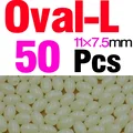 50Pcs Oval L