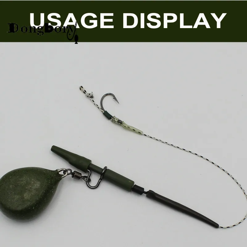 Kit de Clips de seguridad de alta resistencia, pinzas de cambio rápido, conector giratorio a presión, cables de carpa, buscador de peso, equipo de pesca de carpa, aparejos, 20x - imagen 3