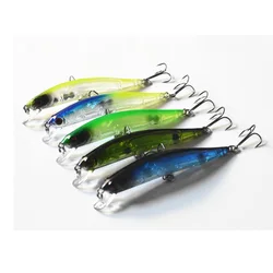 1 pieza gran oferta señuelo Artificial de pesca láser Minnow cebo duro buceo 0,5-1,5 m ojos de sangre roja señuelos 9cm 7,5g