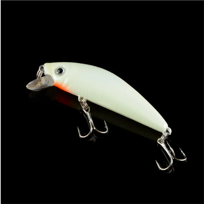 Señuelo de pesca luminoso de 7cm y 8g, cebos duros de pesca nocturna, pececillos con ganchos 6 #, Isca Artificial, Crankbaits, Lucio, carpa, 1 ud. - imagen 4