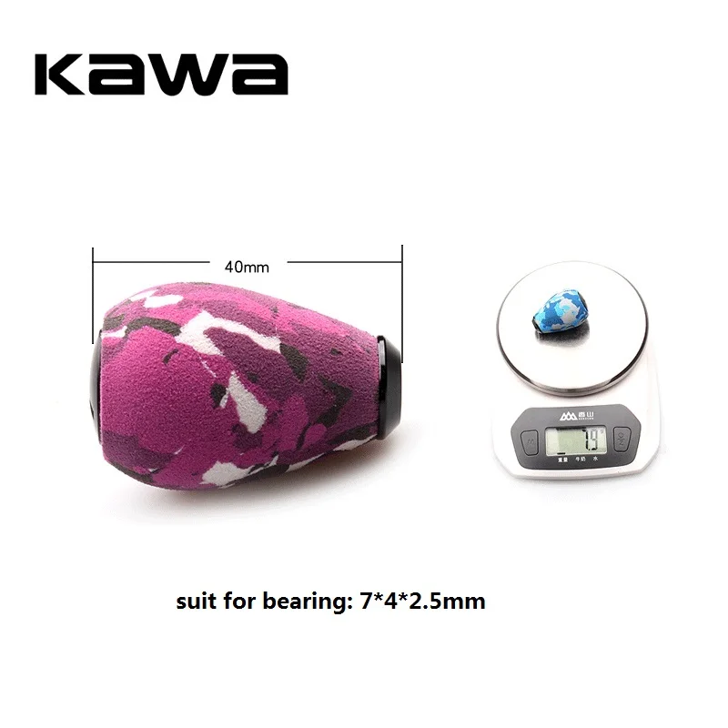 Kawa-perilla de carrete de pesca, mango de carrete EVA, perilla DIY para rodamiento, accesorio de carrete de pesca giratorio de 7x4x2,5mm, 1 unidad - imagen 5