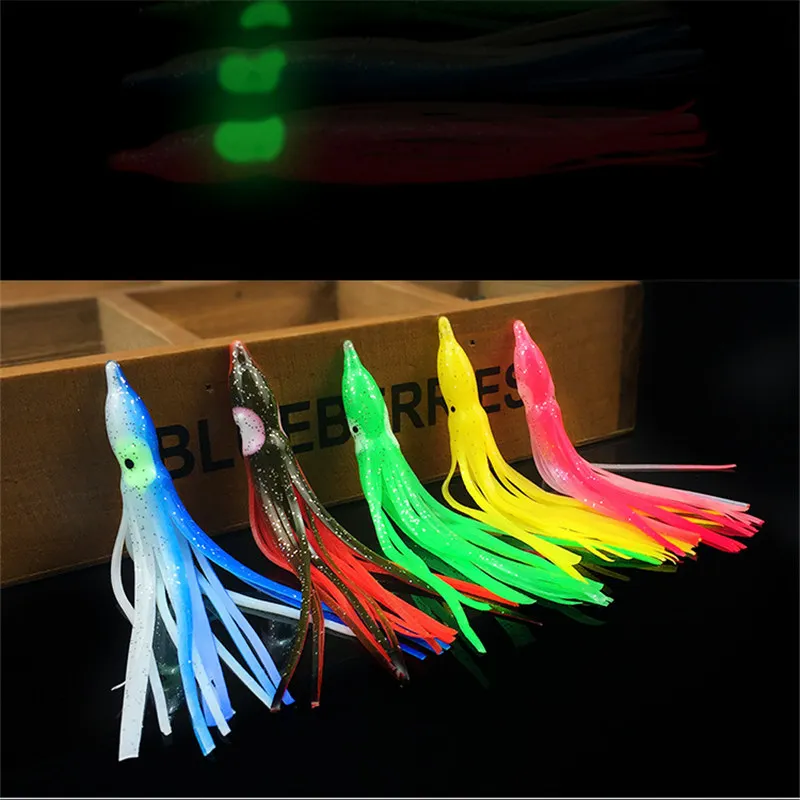 Señuelos de calamar para pesca en el mar, cebo Artificial suave de 11CM y 3G, Trulinoya FA-332, 5 unids/lote - imagen 2