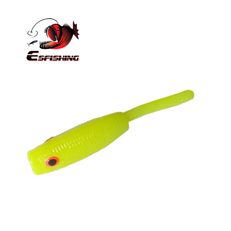 KESFISHING Mon Shad 30mm Bass Pike-señuelos de pesca en hielo de invierno, aroma inyectado y sales, cebo Artificial suave de silicona - imagen 4