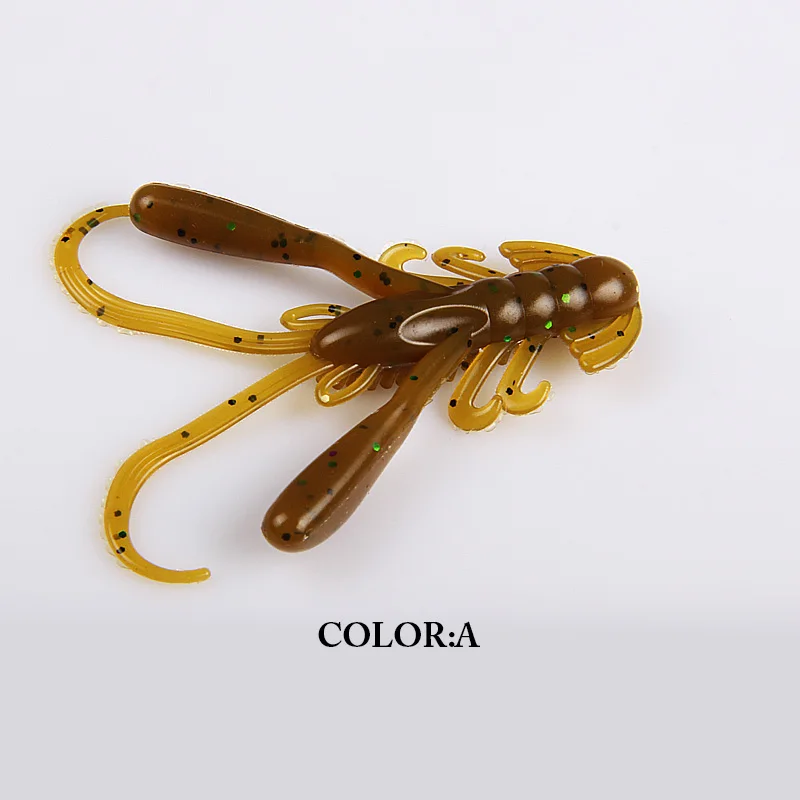 2019 supercontinente 15 unids/lote cebo suave Señuelos de silicona gusano 4cm 1,6g Señuelos de pesca atractivo olor a camarón sal Wobbler - imagen 5