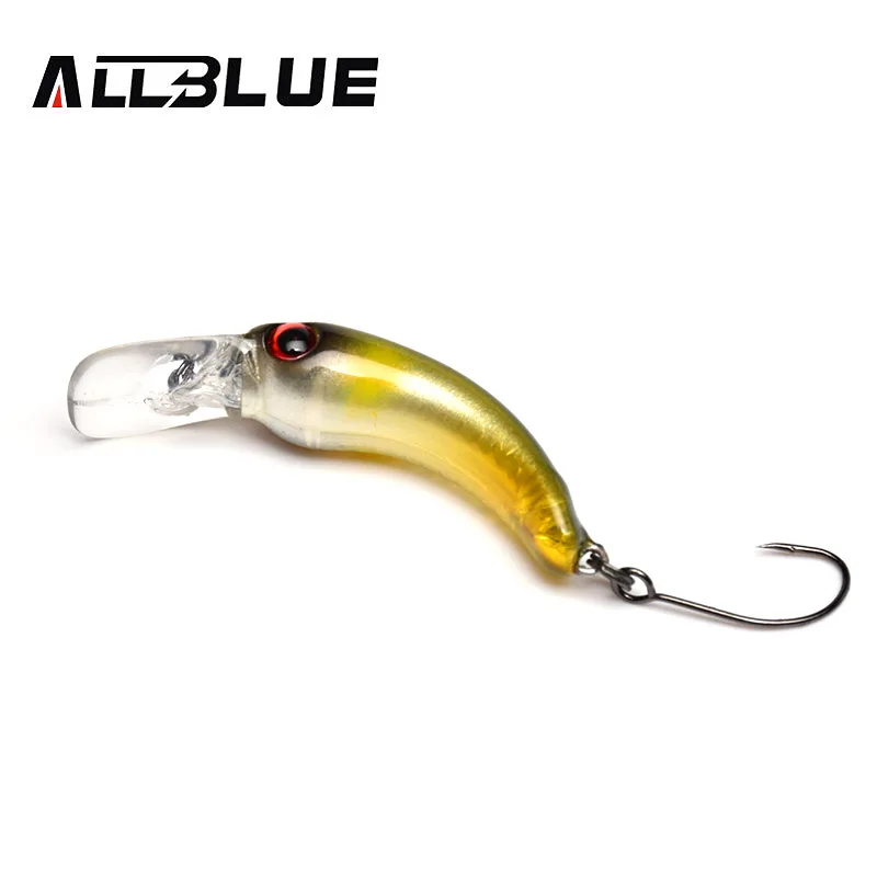 ALLBLUE-señuelo de pesca de agua dulce, cebo duro Artificial, 1,2g, 29mm, trucha, Mini Crankbait, arroz, Wobbler - imagen 5