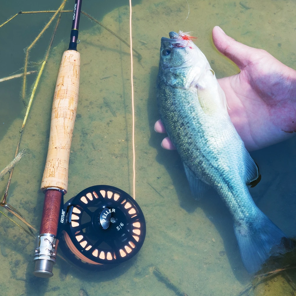 Goture PELLER 7/8 WT carrete de pesca con mosca CNC mecanizado, carrete de mosca grande Arbor para lubina trucha Redfish 2 + 1BB 1:1 - imagen 3