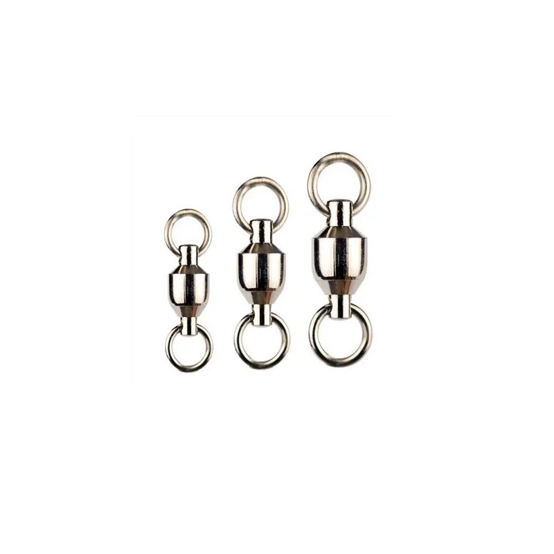 Anillo de rotación de rodamiento, accesorios de conector giratorio para Señuelos de Pesca, 8 anillos figurados, lote de 5 piezas - imagen 2