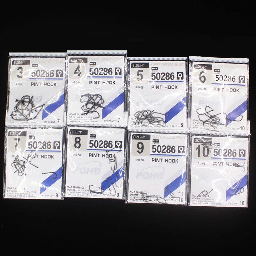 Anzuelo de pesca de caña Extra larga, gancho de acero inoxidable, blanco, grande, 10 piezas, fácil de atrapar, 50286 - imagen 3