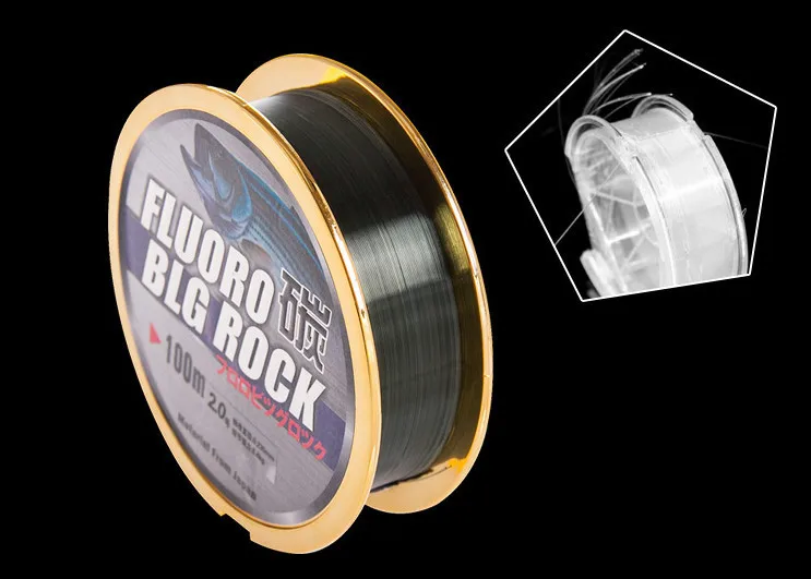 Mavllos-línea de pesca de nailon con revestimiento de fluorocarbono, líder superfuerte de 100m, fibra de carbono, monofilamento de carpa, pesca con mosca - imagen 3