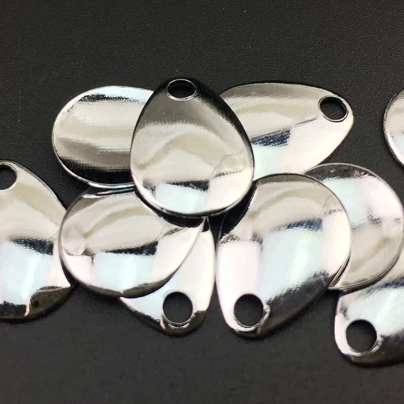 Cuchara de pesca, accesorios para señuelos, cucharas ruidosas para cebo giratorio, oro, plata, hierro, sílice, 0,5g/0,8g - imagen 4