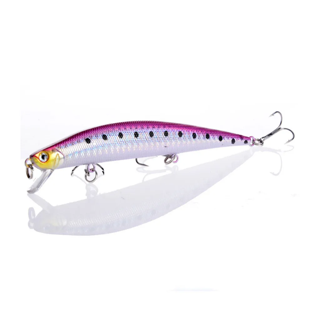 Señuelos de Pesca Minnow para nadar, Wobblers de 125mm/12,5g, CrankBait duro con gancho 6 #, aparejos de Pesca de carpa, 1 ud. - imagen 5