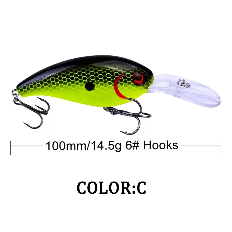 1 Uds. Minnow 10cm 14,5g pesca Wobbler cebo de manivela Artificial lubina trucha señuelo de pesca Lucio Trolling pesca Crankbait aparejos - imagen 4