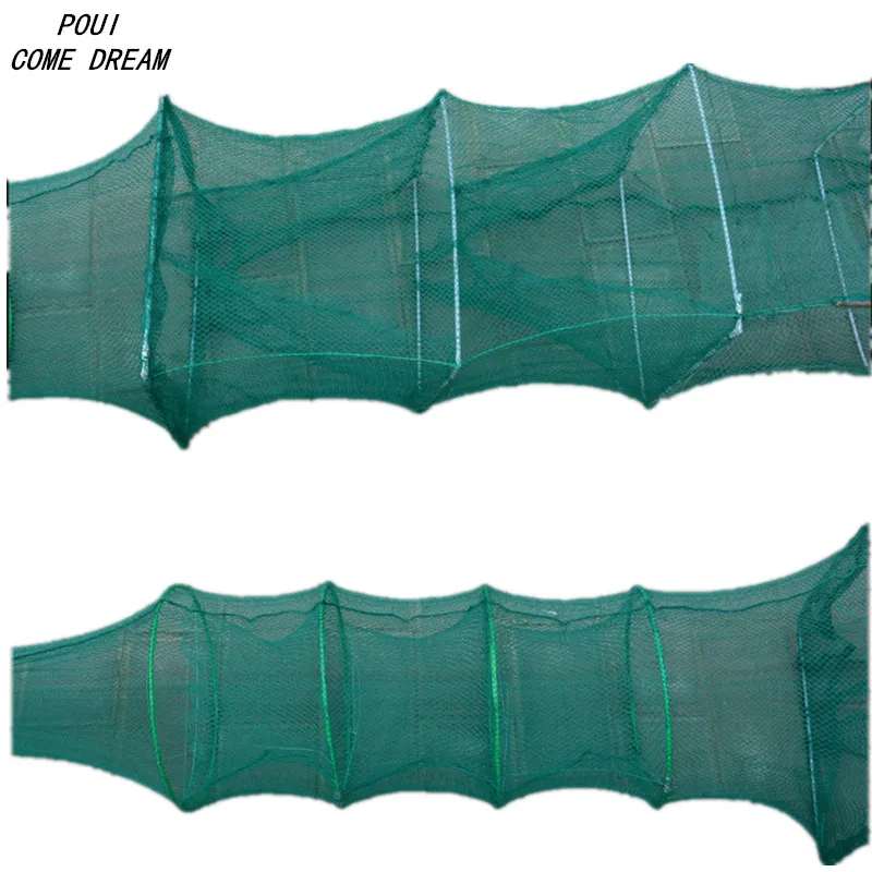 Length5m-red de pesca de 17 secciones, jaula de tierra, chinaotes, red de pesca al aire libre, trampa para peces, jaula para camarones - imagen 5