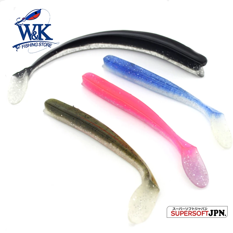 Gran oferta cebo blando 14 cm 4 Uds lote Pollock bacalao y lubina señuelo de pesca realista vinilo Flexible pesca en agua salada Jigging 5 - imagen 5
