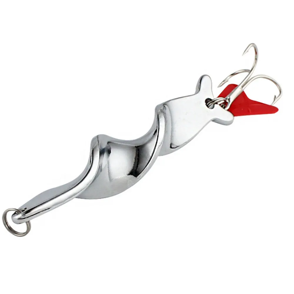 Señuelo de pesca de Metal, cebo giratorio de lentejuelas, aparejo duro Isca Artificial, oro plateado, 10g, 14g, 21g, 28g, 1 ud. - imagen 5