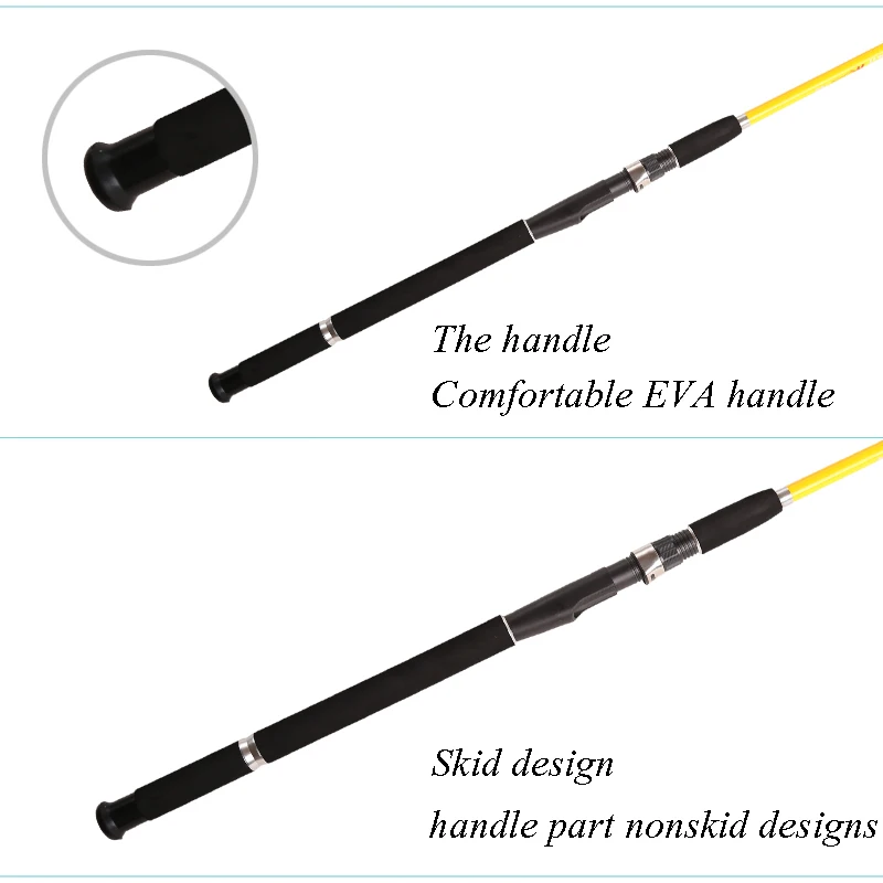 Yiyi-caña de pescar giratoria, aparejo de pesca resistente de 2,1 m, 10 ~ 50g, peso de señuelo, para barco, para lubina - imagen 5