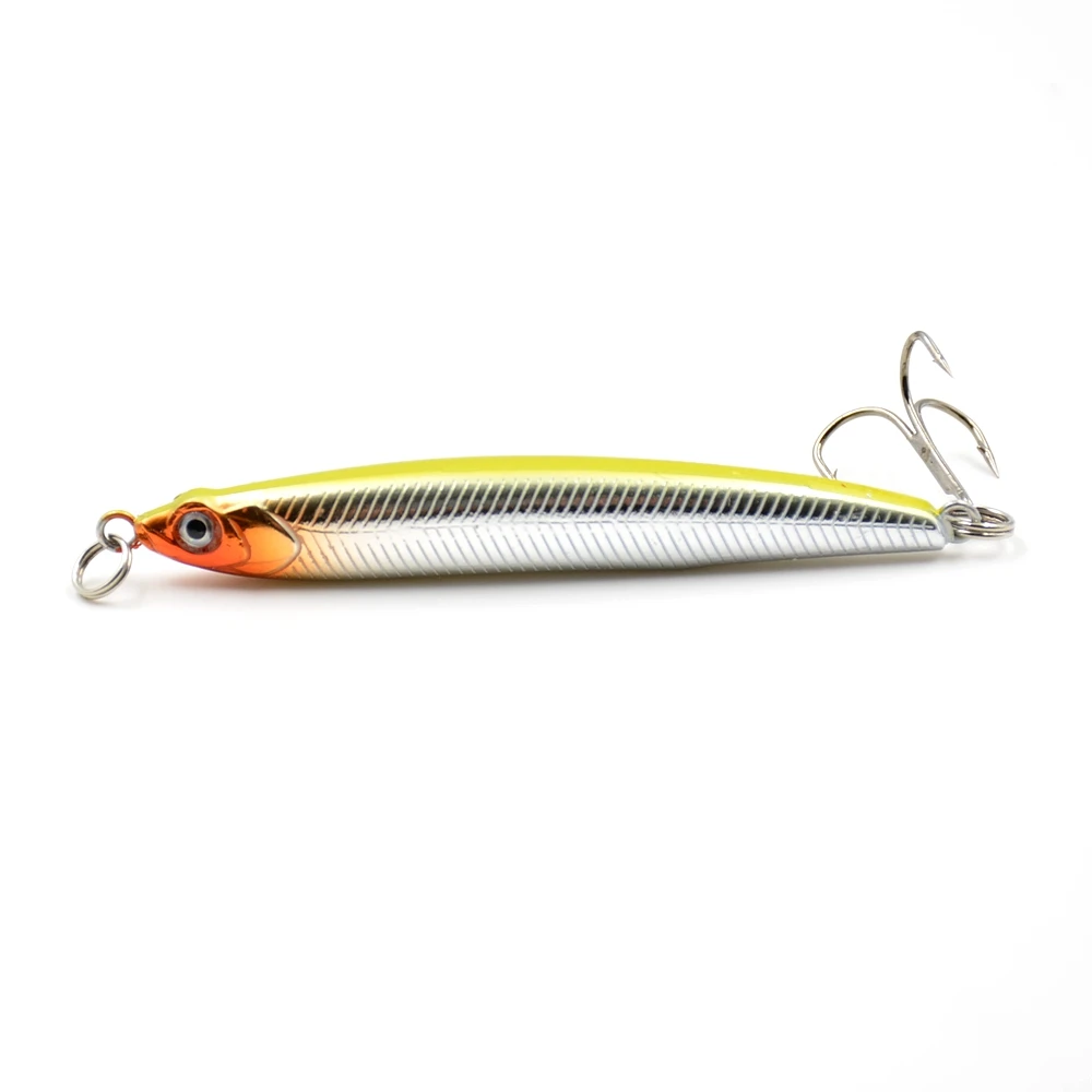 Señuelo de pesca de lápiz hundido, de 7,5 cm Wobblers, 10g, cebo duro Artificial de plástico, ojos 3D, Crankbait Jig, Lucio, trucha, aparejos de pesca - imagen 3