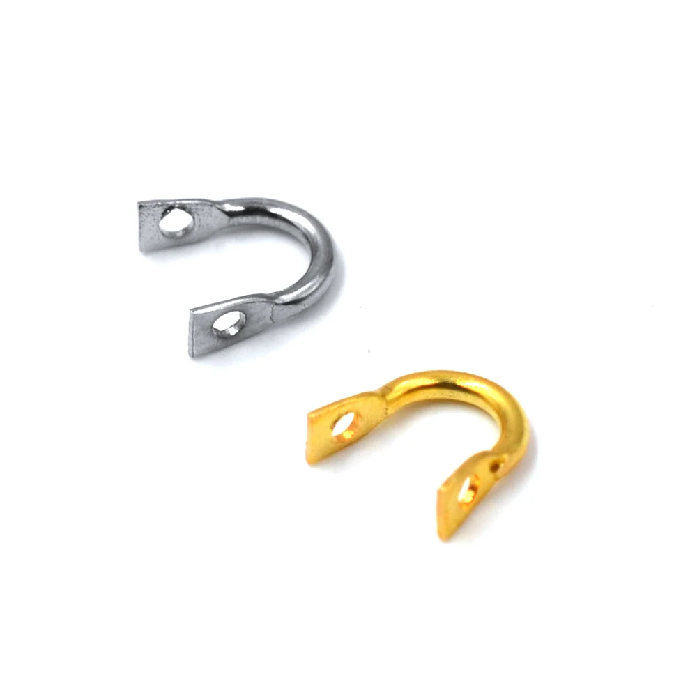 MNFT 50 Uds Spinner Easy Spin Spinner horquillas tamaño doblado L/M/S oro plata DIY accesorios de Señuelos de Pesca - imagen 3