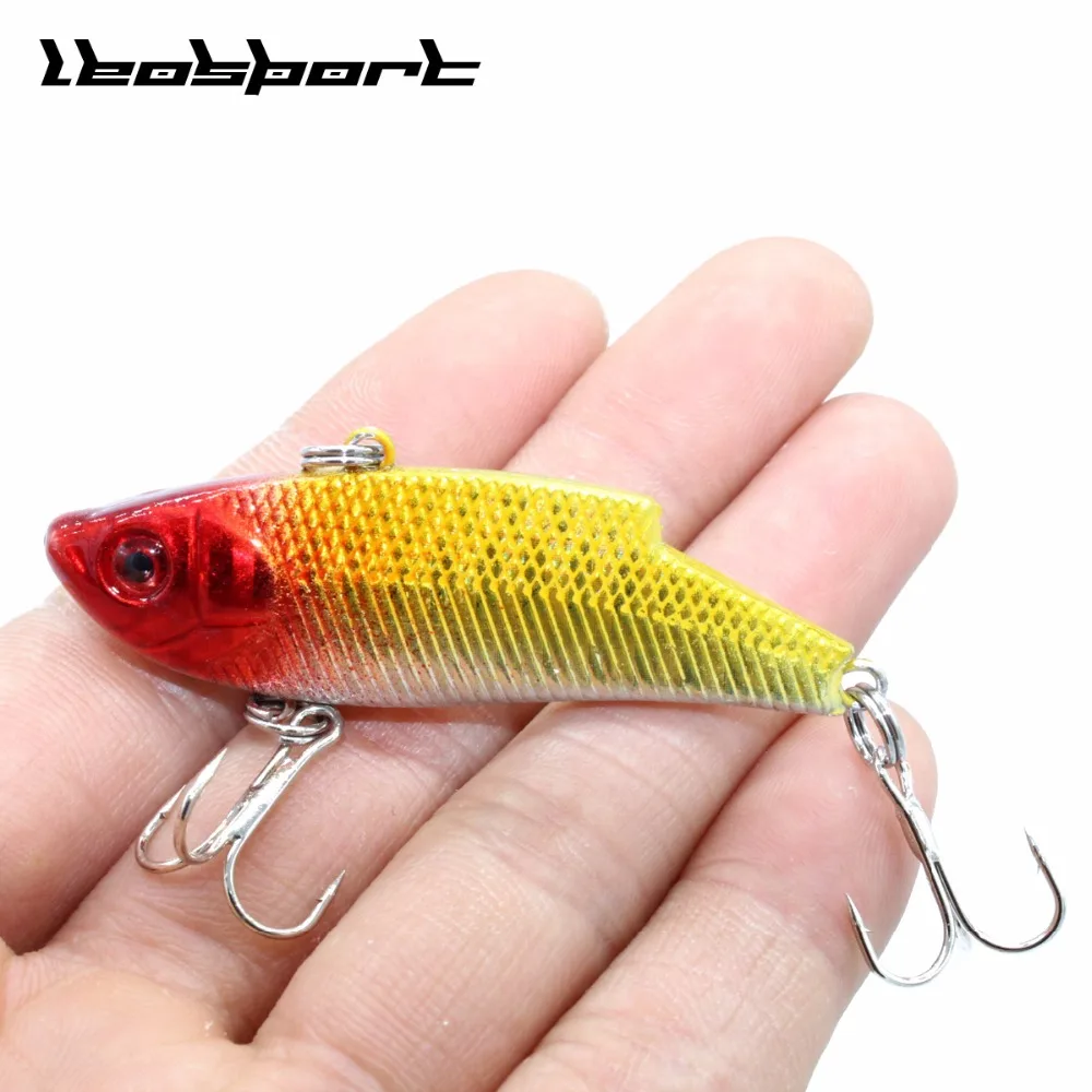 Señuelos artificiales de pesca con vibración, señuelo duro de mimbre, ganchos 6 1 Uds.